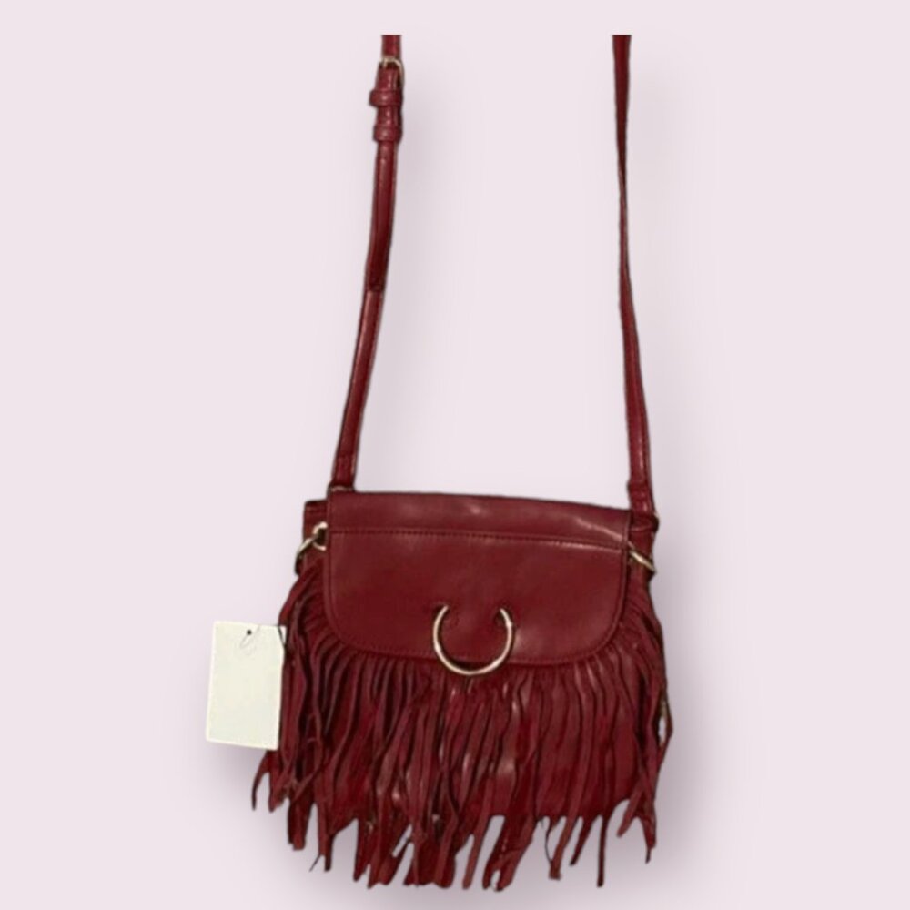 ⭐️ Fringe Boho Peasant Hipster Metal Grunge Hippie Tassel Chic Farm Bag Purse
